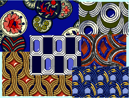 Batik collage